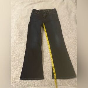 Lucky Brand Dark Indigo Bridgette Mini Boot Jeans